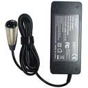 eeTao 3-Pin XLR AC/DC Adapter Charger - Compatible with Metro Mobility M1 / M1 Plus, 300W Motor, 12V 12Ah Lead-Acid Battery Supply Cable