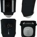 Silicone Skin Cover Case Compatible with Ring Spotlight Camera Wired - Sun Glare, UV & Weather Protection Skins Cover (1 Count, Black)