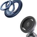 SYNCWIRE Upgraded Magnetic Phone Ring Holder for MagSafe and MagSafe Car Mount - [360 Rotation] Magnetic Phone Holder for Car