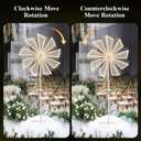 Wedding Electric Windmill Floor Lamp: Giant Moving LED Wind Spinning Light Decoration with Movement - Big Movable Decor Props for Birthday Party Bridal Shower Baby Shower Live Room