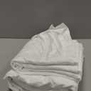 500-Thread-Count Bed Sheet Set King Size Fits 15-18 Inches Deep Pocket (Stripe, Classic White)