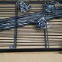 3- Shelf Metal Shelving Unit 35.6Wx14Dx36H Adjustable Storage Shelves Heavy Duty Garage Shelving Steel Wire Shelving for Laundry Bathroom Kitchen Pantry Closet Garage Black