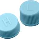 3 x 2 Pcs Blue Replacement High and Low Pressure Valve Caps -Leakproof R134a AC System Charging Port Caps or Car Air Conditioning- Auto Parts Easy to Use