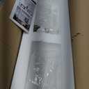 Crystal Glass Linear Chandelier, Modern Rectangular Pendant Light, Elegant Long Bar Ceiling Light Fixture for Dining Room, Kitchen Island, Living Room