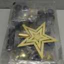 101 Pcs Christmas Ball Ornaments Set - Hanging Ornaments for Xmas Tree Decoration Bulk, Shatterproof Decorative Hanging Baubles for Party Holiday Wreath Garland Home Dcor (Gold+Black)