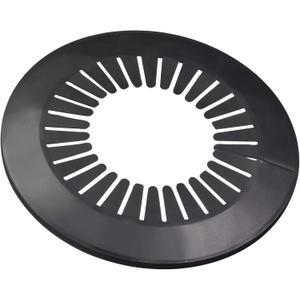 uxcell Pipe Cover Decoration, 90mm-110mm PP Plastic Escutcheon Water Pipe Drain Line Cover Black 4pcs (90-110mm)