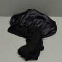 YANIBEST Adjustable Satin Bonnet for Sleeping Women Double Layer Hair Wrap Reduce Friction Prevent Frizz Natural Curly Hair (Large, Black)