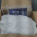 Sealy Luxury 100% Cotton Soft Top Layer, High Loft Comfort EternaLoft Fiberfill, Durable Stretch Corners Mattresses 18 Inches Deep Machine Washable Fitted Mattress Pad, King Size, White