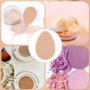6 Pcs Flat Makeup Sponge, Beige Smooth Makeup Sponges Cushion Foundation Puff Make up Cushion Make up Applicator Sponge for Natural and Easy Soft Long-lasting and Beginner-friendly
