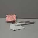 Snap Grip Mini Mop,Cloth Changing Mini Mop,27inch Long Handle Mopping Stick,360° Swivel Head,Dry and Wet Use,Ideal for Tight Corners,Tile,and Hardwood (White,6 Cloth)
