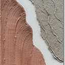 Hand Painted Abstract Thick Texture Art Oil Painting Minimalism Wall Art Oil Painting Texture Wall Art on Canvas 36x24 Inch