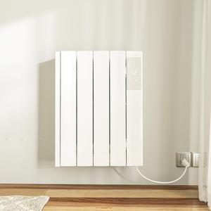 800w Convection Wall Panel Heater-Electric Heater for Indoor Use, Quiet Fan-less Design, Energy Efficient Heating with ECO Mode, Remote Control, 24h Timer, Child Lock