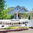 Gilprop 2026 Graduation Decorations Personalized Photo Banner 3 * 10 ft Custom Graduation Banner Class of 2026 Pictures Display 12th Grade Grad Poster for Outdoor Lawn Yard Sign Party Decoration