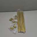 TONIAL Corner Curtain Rods, 32-86 Inch Center Rod for window, 20-82 Inch Side Rod for windows 3/4 Inch Decorative Drapery Rods with Small Cap Finial, Gold