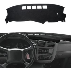 POSAID Dash Cover for 1998-2004 Chevy S10 GMC Sonoma, Dashboard Cover for 1998-2005 Chevrolet Blazer, Dashboard Dash Mats for 1998-2001 GMC Jimmy, Black