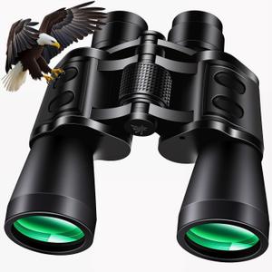 PISEZ 20X50 Binoculars for Adults High Powered with Low Light VisionCompact Large View Waterproof Binoculars for Bird Watching Hunting Concert Traveling Theater Opera Sightseeing