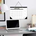 3 x 17"12" Wall Calendar 2026.01-2027.6 Desk or Wall Calendar from January 2026 to June 2027, 18 Months Calendar with Thick Paper for Family or Office (Black)