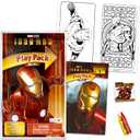 Marvel Iron Man Mini Party Favors Set for Kids - Bundle with 24 Mini Iron Man Grab n Go Play Packs with Coloring Pages, Stickers and More (Avengers Birthday Party Supplies)