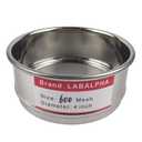 LABALPHA 600 Mesh Lab Sieves, Test Sieve #600 Mesh, 4'' Diameter, 304 Stainless Steel Wire Cloth (0.026mm)