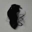 Ponytail Extension, 20" Long Claw Hair Extension Synthetic Wavy Straight Hairpieces Clip in Ponytail Wig Daily Fluffy Pony Tail for Women, Deep Black