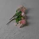 ASTRYAS Artificial Flowers, 2PCS Small Silk Flowers for Home Decor Indoor Fake Bouquet Faux Floral Arrangements Dining Table Centerpieces for Kitchen Bridal Wedding Party Decor, Pink