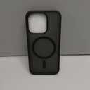 SUPFINE Magnetic for iPhone 15 Pro Case (Compatible with MagSafe) (Military Grade Drop Protection) Translucent Matte Shockproof Phone Cover, Black