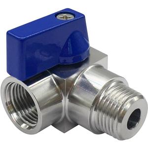 Stainless Steel 1/4" NPT Male to Female Mini Ball Valve 90 Degree Shut Off Valve