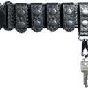 Duty Belt Keeper with Double Snaps(Set of 4) +1 Keeper with Strong Metal Key Clip(1 Pack)
