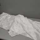 White Stretch Crushed Velvet Fabric by The Yard, 1 Yard 63" Wide Soft Fabric Luxurious Material Versatile Stretch for Sewing, Apparel, Upholstery, Curtains, Decoration