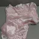 Silky Satin Ruffled Pillow Cases for Hair and Skin,Blush Pink Silky Pillowcases Queen Set of 2 with Envelope Closure Princess Room Decoration