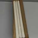 White Wood Double Curtain Rods for Windows 28 to 48 Inches, 1-Inch Diameter Heavy-Duty Adjustable Boho Double Curtain Rods, With Wood Grain Finials for Farmhouses, Bedrooms, And Living Rooms.