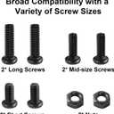 REXTECH Molle Attachments for Vests, Taser, Holsters, Mag Pouches, Backpacks, 3-inch Molle Adapter Clip for Holster (Pair with Mounting Hardware) 3'' Clip Adapter, 6 Screws and 2 Screw Nuts Included