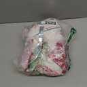 GMOEGEFT Christmas Tree Skirt 32 Inches Red Velvet with Snowflakes Xmas Decorations Holiday Decor