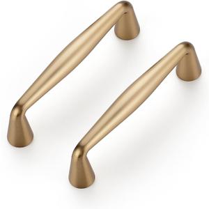 Ravinte 20 Pack 3 Inch Champagne Bronze Kitchen Cabinet Handles Solid Zinc Alloy Cabinet Pulls Cupboard Hardware Drawer Handles