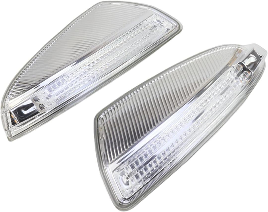 Door Mirror Side Mirror LED Turn Signal Light for Mercedes Benz C250 C300 C350 C63 2008-2014,LED Dynamic Side Mirror Signal Light, Replaces 2048200721+2048200821