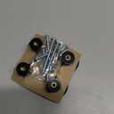 4 Pack Football Cabinet Knobs Round Sport Themed Drawer Pulls Black Dresser Knob Cupboard Door Handles Hardware for Kitchen Bathroom Cabinets