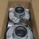 Youxmoto 5 on 5 Trailer Idler Hub kit, 5-Hole, 5" Bolt Circle Idler Hub for 3,500 lb. Axles, Replacement Trailer Brake Hub Drum Assembly for Rvs; (for L68149 and for L44649 Cone Bearings), Set of 2