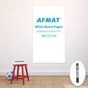 AFMAT Whiteboard Sticker, 17.3" x 36" Dry Erase Wallpaper, Peel and Stick White Board for Wall, Stain-Proof Whiteboard Contact Paper Roll, Dry Erase Board Stick on for Office/Classroom, 1 Marker WS40