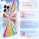 LONLI Hue Case for iPhone 15 Pro - [360 Shock-Absorbent Bumper] - [Cute and Unique Phone Cover for Girls and Women] - Cosmic Portal