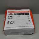 YAMATIC Super Flexible Pressure Washer Hose 50FT X 1/4", Kink Resistant 3200 PSI Heavy Duty Power Washer Extension Replacement Hose With M22-14mm x 3/8" Quick Connect Kit For Gas & Electric, Grey 