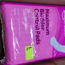 Amazon Basics Incontinence Pads for Women, Postpartum, Long, Maximum Absorbency, Bladder Control, Unscented, 78 Count (2 Packs of 39)