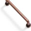 Goo-Ki 6 Pack 3 3/4'' Center to Center Antique Copper Cabinet Bar Pulls Vintage Drawer Handles Closet Classic Retro Home Kitchen Improvement Hardware