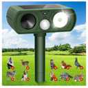 Solar Ultrasonic Animal Repellent, Deer Repellent Devices Waterproof, Cat Repellent Outdoor with Motion Detection Squirrel Skunk Rabbit Dog Raccoon Deterrents Animal Repeller for Yard, 4 pack