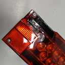 Left+Right/over 12 LED super diodes for each light/AUTO 2PCS 12V LED Submersible Low Profile Rectangular Trailer Lights, Tail Stop Turn Running Lights Kit, Sealed for Boat Truck Marine