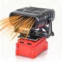 Portable Cordless Small Space Heater for Milwaukee M18 18V Battery, 170W Efficient Heating Small Room Space Heater with 180Adjustable Angle, Safe & Quiet for Car Office Room Tent Use(No Battery)