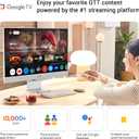 ASUS ZenScreen 31.5 4K USB-C Smart Monitor (MS32UC) - UHD (3840 x 2160) IPS, 98% DCI-P3, GoogleTV, Harman Kardon Speakers, USB-C (90W PD), Wireless Display, Netflix and YouTube