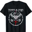 Toss A Coin Shirt Wolf Graphic Shirt Mystery Shirts Gamer T-Shirt XL