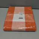 KOZYFLY Buffalo Plaid Rug 27.5x43 Inches Orange and White Checke Rug Halloween Fall Door Mat Cotton Washable Area Rugs Door Mat Outdoor Entrance for Front Porch Entryway Fall Farmhouse