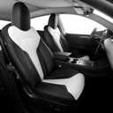 Custom Seat Covers for Tesla Model Y 2020-2024 Black White
