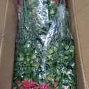 Elyum Artificial Flowers for Outdoors, 18 Bundles Artificial Plants & Flowers Outdoor, UV Resistant Faux Flowers Outdoor Fake Flowers for Outside Porch Window Box Decoration (Rose Red)